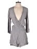 Blue Life 100% Rayon Solid Gray Romper Size XS - photo 1