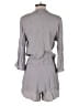 Blue Life 100% Rayon Solid Gray Romper Size XS - photo 2