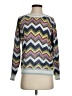 Minnie Rose Chevron-herringbone Blue Pullover Sweater Size XS - photo 1