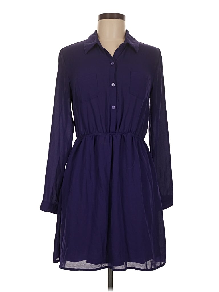 Pre-owned One Clothing Casual Dress In Purple