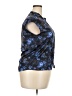 Elie Tahari 100% Polyester Blue Short Sleeve Blouse Size 2X (estimated) - photo 4