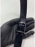 Gucci Gray Black Leather Belt Size XS (80cm/32") - photo 3