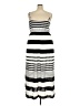 Soprano Stripes Silver White Casual Dress Size 2X - photo 2