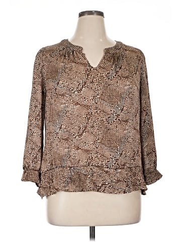 Essentials by Milano 3/4 Sleeve Blouse (view 1)