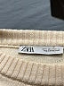 Zara Stripes Ivory Turtleneck Sweater Size S - photo 7