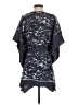 Naf Naf Chevron-herringbone Blue Gray Poncho Size XS - photo 2