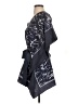 Naf Naf Chevron-herringbone Blue Gray Poncho Size XS - photo 5