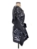 Naf Naf Chevron-herringbone Blue Gray Poncho Size XS - photo 4