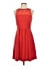 Maeve 100% Polyester Solid Red Casual Dress Size 2 - photo 1