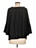 Ramy Brook 100% Polyester Black 3/4 Sleeve Blouse Size L - photo 2