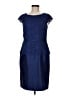 Alex Evenings Blue Cocktail Dress Size 6 (petite) - photo 1
