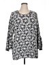 Erin London Black 3/4 Sleeve Blouse Size XL - photo 1