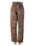 Assorted Brands Animal Print Brown Casual Pants Size S - photo 1