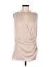 Assorted Brands 100% Polyester Tan Sleeveless Blouse Size M - photo 1