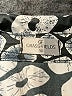 grass-fields Animal Print Silver Long Sleeve Blouse Size 10 - photo 7