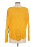 Cecico 100% Acrylic Chevron-herringbone Yellow Pullover Sweater Size M - photo 2