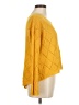 Cecico 100% Acrylic Chevron-herringbone Yellow Pullover Sweater Size M - photo 4