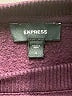 Express Solid Burgundy Sweatshirt Size S - photo 7