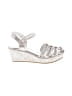 Bamboo Silver Wedges Size 6 1/2 - photo 1