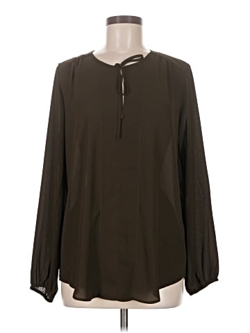 Joan Vass Long Sleeve Blouse (view 1)