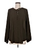 Joan Vass 100% Polyester Brown Long Sleeve Blouse Size M - photo 1