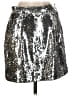 Milly Metallic Silver Formal Skirt Size 4 - photo 2
