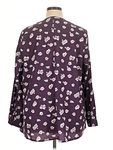 Lane Bryant Outlet Long Sleeve Blouse (view 2)
