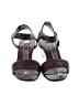 Céline Burgundy Leather Ankle Strap Wedges Size EU 37 1/2 - photo 2