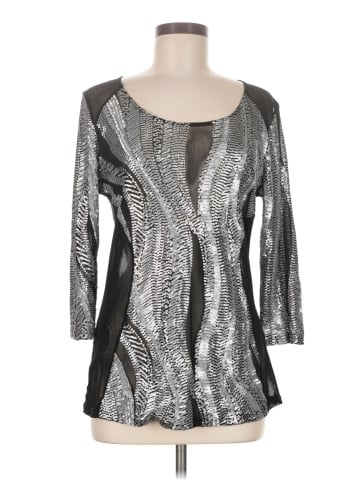 Lynn Ritchie Silver 3/4 Sleeve Top (view 1)