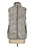 Thread & Supply 100% Polyester Gray Faux Fur Vest Size M - photo 1
