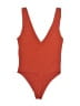 Babaton Solid Orange One Piece Swimsuit Size XS - photo 2