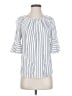 Chaps 100% Viscose White 3/4 Sleeve Blouse Size S - photo 1