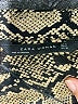 Zara Animal Print Snake Print Tan Gold Long Sleeve Blouse Size S - photo 7