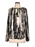 Simply Vera Vera Wang 100% Polyester Silver Long Sleeve Blouse Size L - photo 1