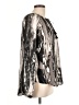 Simply Vera Vera Wang 100% Polyester Silver Long Sleeve Blouse Size L - photo 4