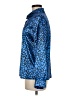 Unbranded 100% Polyester Animal Print Blue Long Sleeve Blouse Size M - photo 5