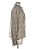 Dress Forum 100% Polyester Animal Print Silver Long Sleeve Blouse Size M - photo 4
