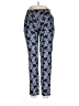 People Tree 100% Cotton Print Blue Casual Pants Size 6 - photo 1