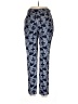 People Tree 100% Cotton Print Blue Casual Pants Size 6 - photo 2