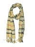 Unbranded Plaid Yellow Tan Scarf One size - photo 1