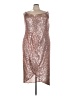 City Chic Metallic Silver Cocktail Dress Size 24 Plus (XXL) - photo 1