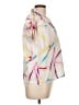 Unbranded Print Ivory Short Sleeve Blouse Size L (estimated) - photo 4