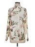 Express Floral Ivory Long Sleeve Blouse Size XS - photo 1
