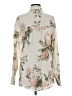 Express Floral Ivory Long Sleeve Blouse Size XS - photo 2