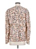CAbi 100% Polyester Print Ivory Long Sleeve Blouse Size S - photo 2