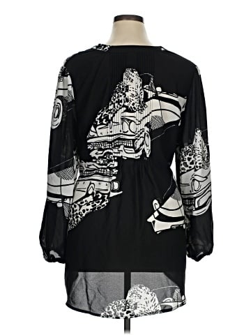 Melissa McCarthy Seven7 3/4 Sleeve Blouse (view 2)