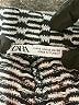 Zara Chevron-herringbone Blue Casual Pants Size S - photo 7