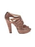 Prada Brown Tan Heels Size EU 39 - photo 1