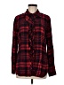 CAbi 100% Rayon Plaid Red Long Sleeve Button-Down Shirt Size M - photo 1