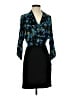BCBGMAXAZRIA Print Blue Cocktail Dress Size 2 - photo 1